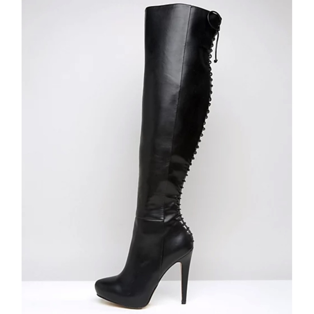 Aldo Platform Heeled Over The Knee Boots